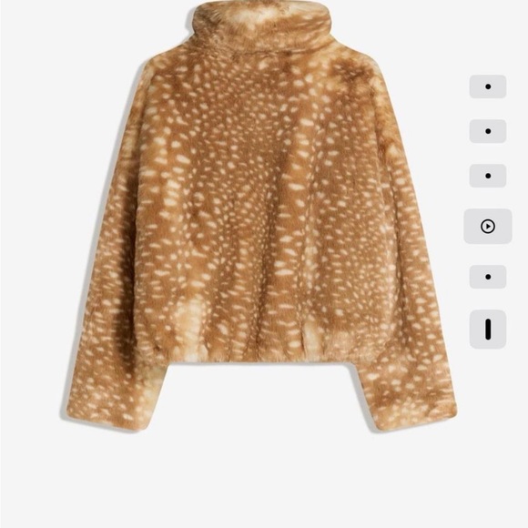 Faux fur deer print jacket - Picture 2 of 4